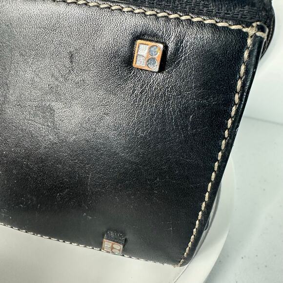 Kate Spade Bag Vintage Tote Shoulder Bag Nylon Fabric Leather Black - Picture 8 of 13